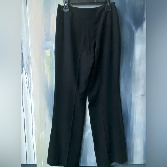 VTG Adrienne Vittadini Classico Wide Leg Trousers Black - Picture 7 of 8